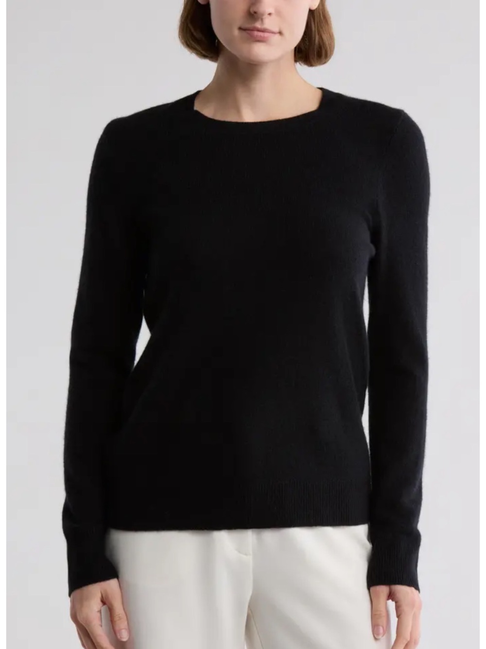 Charter Club Black Crewneck Sweater
